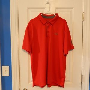 Under Armour Red Golf Shirt